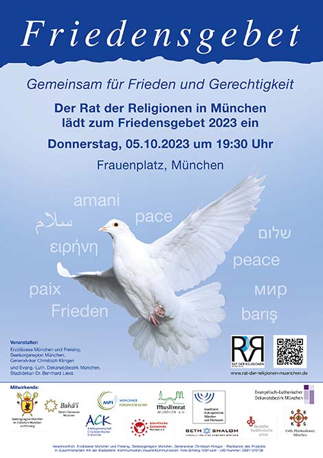 Friedensgebet am 05.10.2023 Plakat